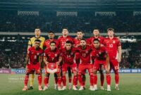 Skuad Timnas Indonesia berpose sebelum pertandingan Kualifikasi Piala Dunia 2026 zona Asia. Meski langkah mereka terhenti di Round 4, perjuangan Garuda tetap menjadi kebanggaan bangsa.