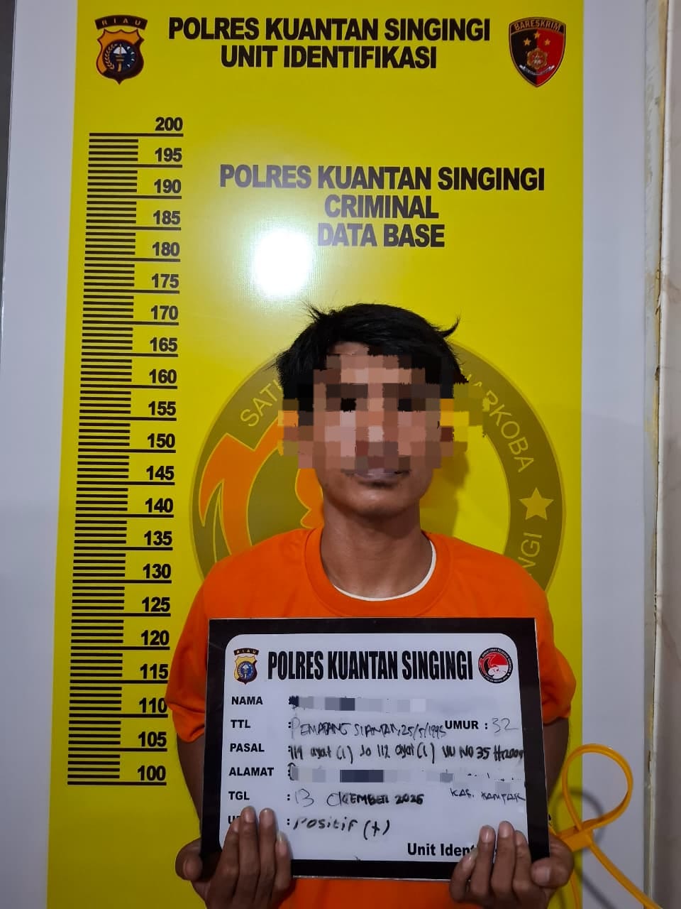 Tim Mata Elang Polres Kuansing Tangkap Pengedar Sabu di Logas Tanah Darat