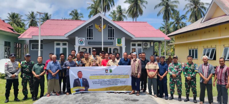 Tim Gugus Tugas Penanganan Konflik Antar Nelayan Kecamatan Pulau Laut. Foto:MON/Zani