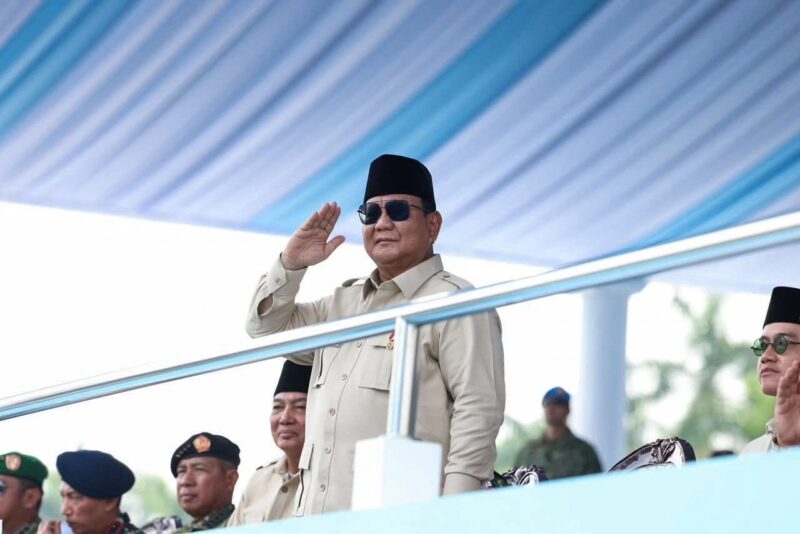 Presiden Republik Indonesia Prabowo Subianto.