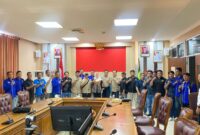 Usai pertemuan di Ruang Rapat Kantor Bupati Natun.