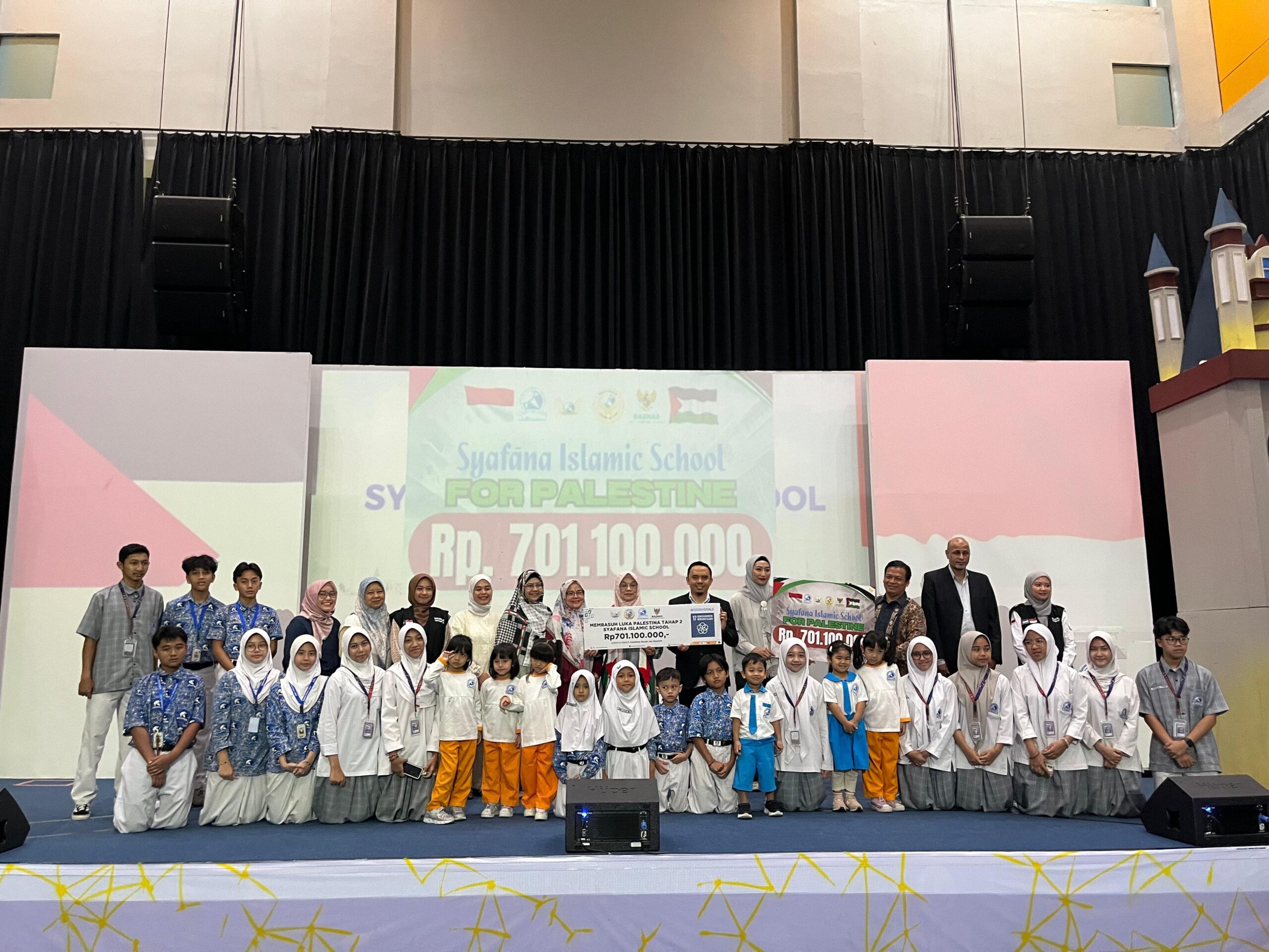 Syafana Islamic School Salurkan Bantuan Kemanusiaan Rp701.100.000 untuk Palestina