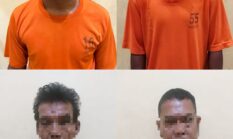 Polres Kuantan Singingi Amankan Empat Tersangka Kericuhan Operasi PETI di Desa Pulau Bayur Kecamatan Cerenti