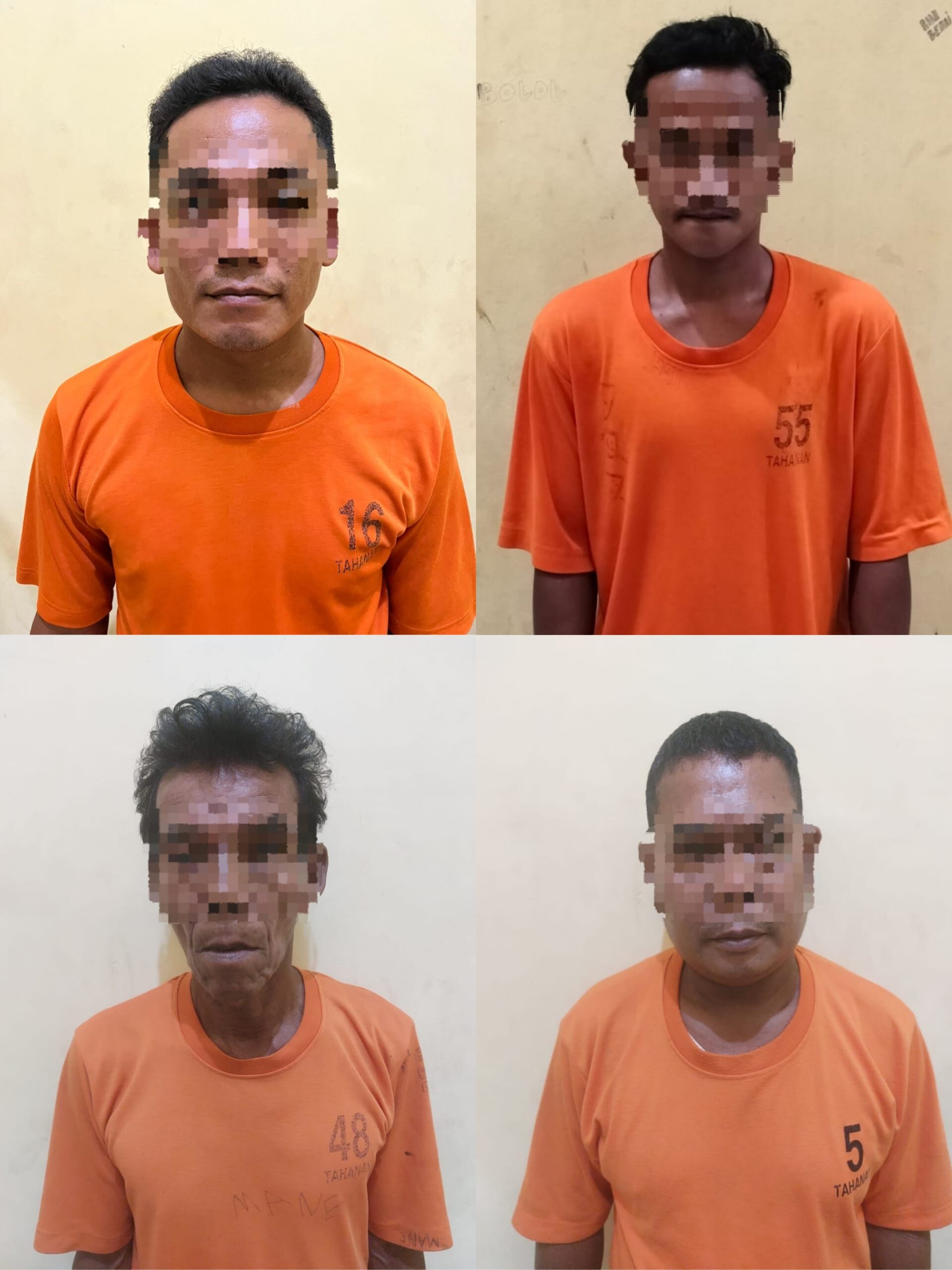 Polres Kuantan Singingi Amankan Empat Tersangka Kericuhan Operasi PETI di Desa Pulau Bayur Kecamatan Cerenti