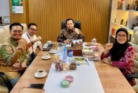 Perwakilan Kemenag dan Kemenbud saat konferensi pers peluncuran Santri Film Festival 2025 di Jakarta, Rabu (30/10/2025).