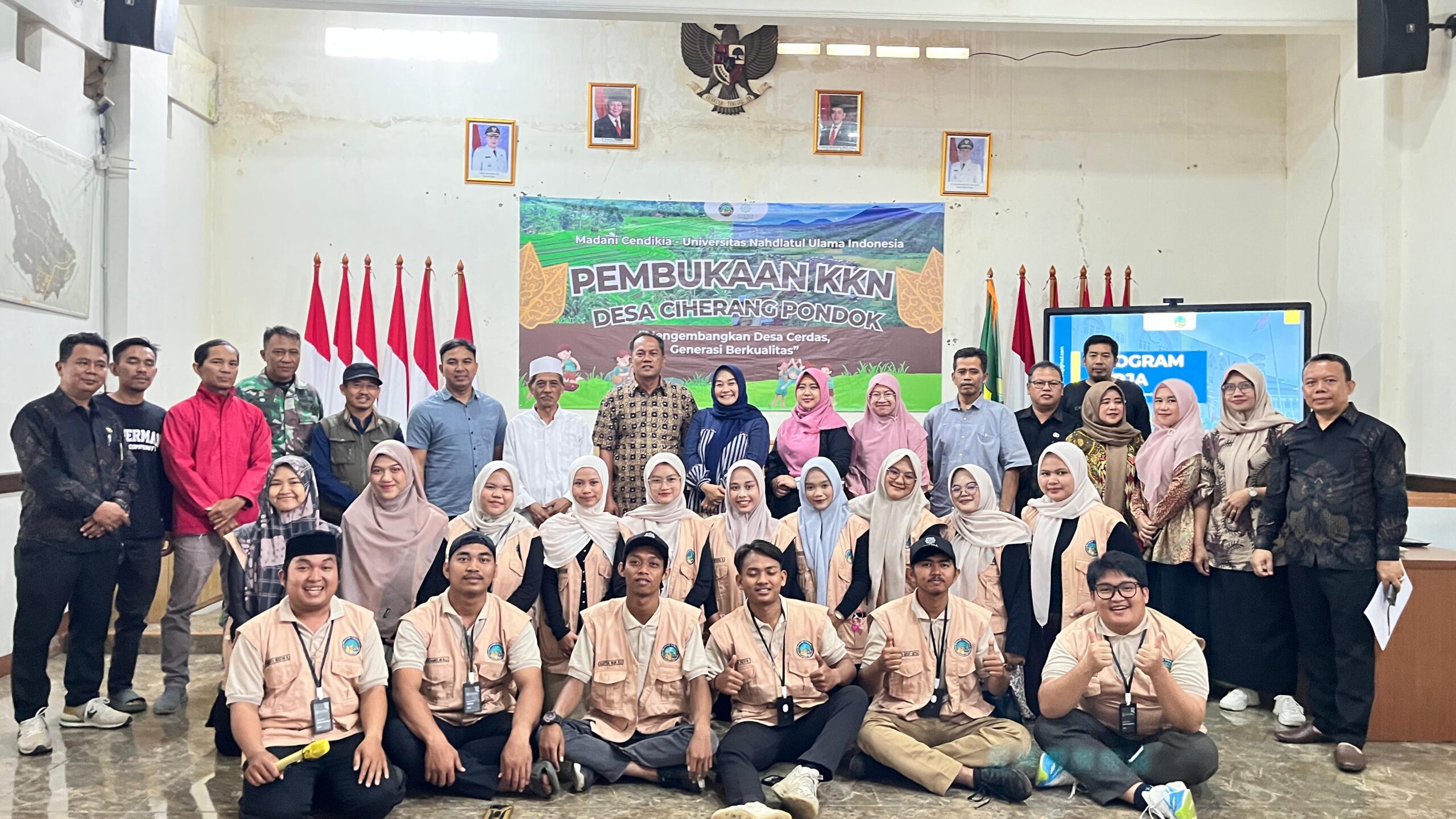 Pembukaan KKN Madani Cendekia UNUSIA di Desa Ciherang Pondok: Membangun Desa Cerdas, Generasi Berkualitas