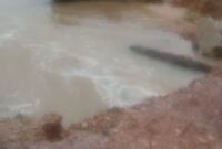 Kondisi jalan di Desa Batu Gajah, Kab.Natuna.