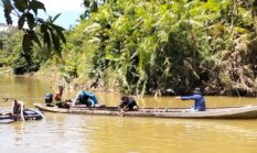 Polisi Gerebek Tambang Emas Ilegal di Kampar Kiri, 7 Rakit Mesin Isap Disita